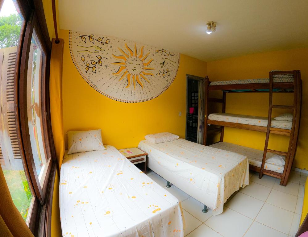 Voodi või voodid majutusasutuse A Figueira Sagrada - Hostel toas