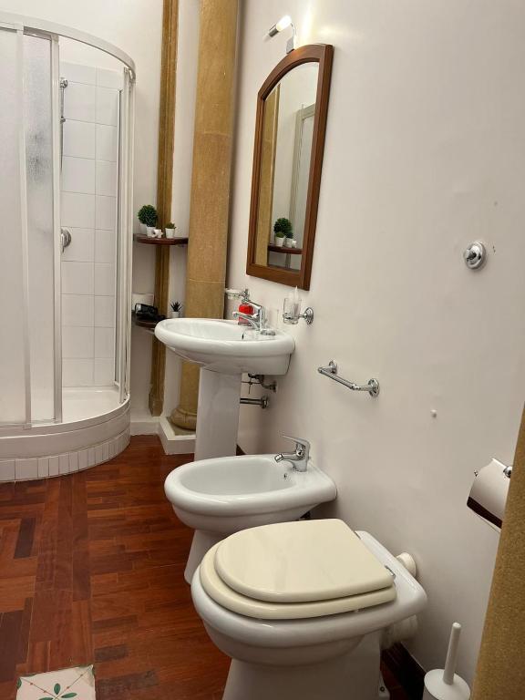 Koupelna v ubytování B&B IL CONTE