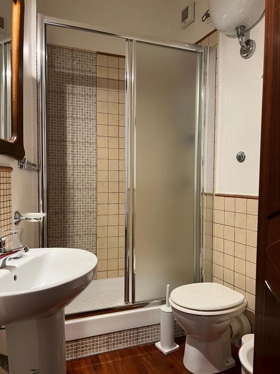 Koupelna v ubytování B&B IL CONTE