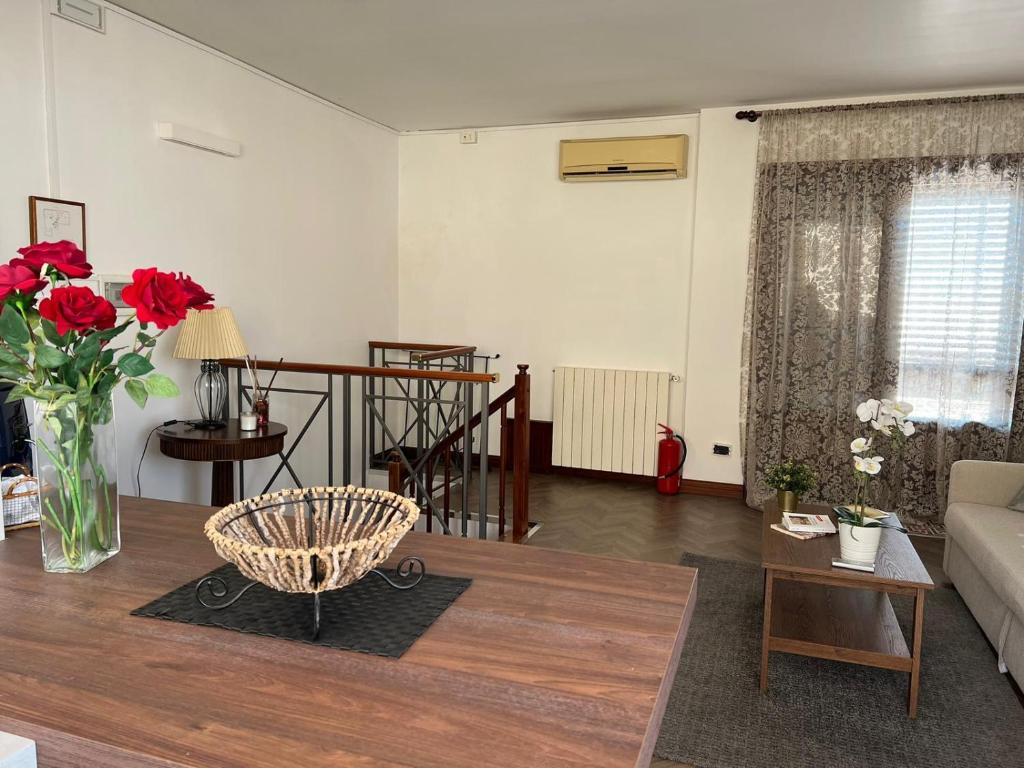 Posezení v ubytování B&B IL CONTE