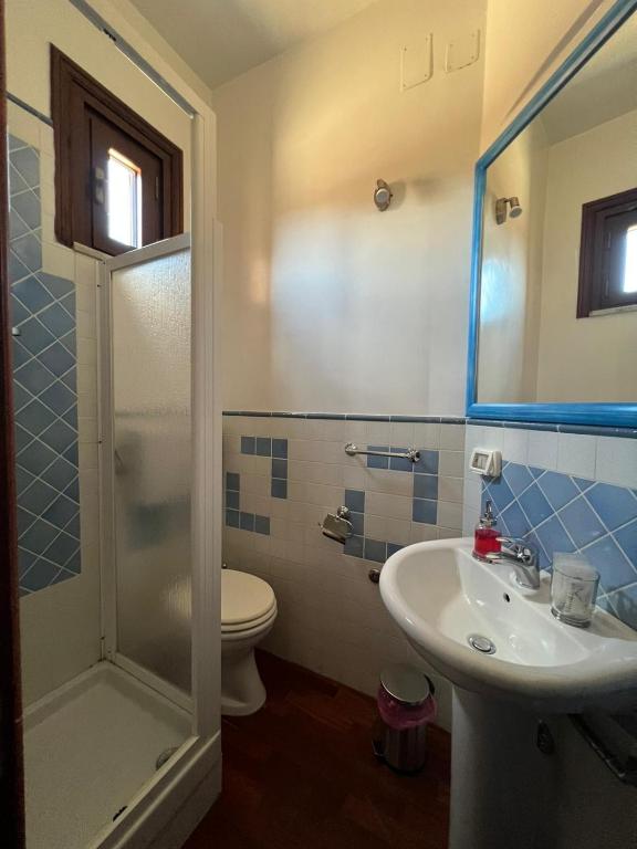 Koupelna v ubytování B&B IL CONTE