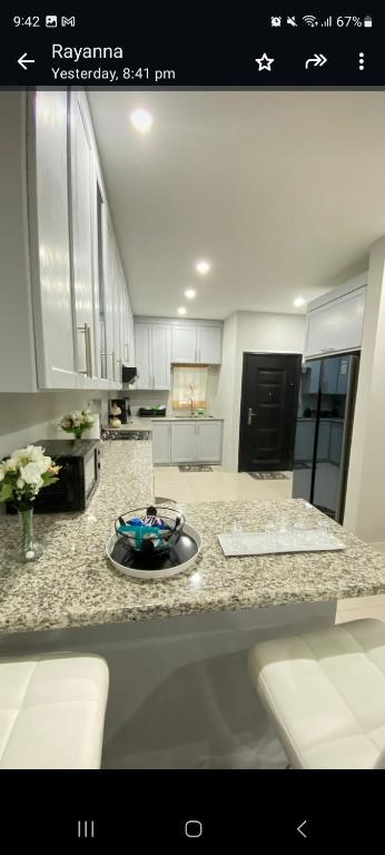 Kuchyň nebo kuchyňský kout v ubytování Serenity Condo