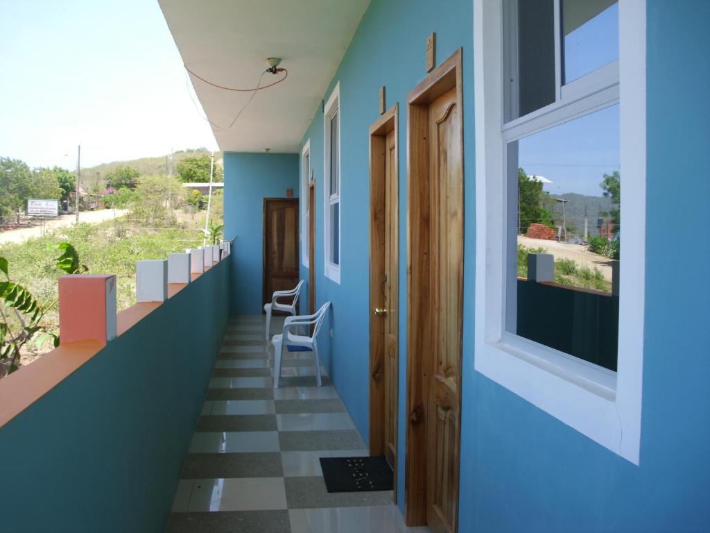 Balkón nebo terasa v ubytování Hostal Alcazaba