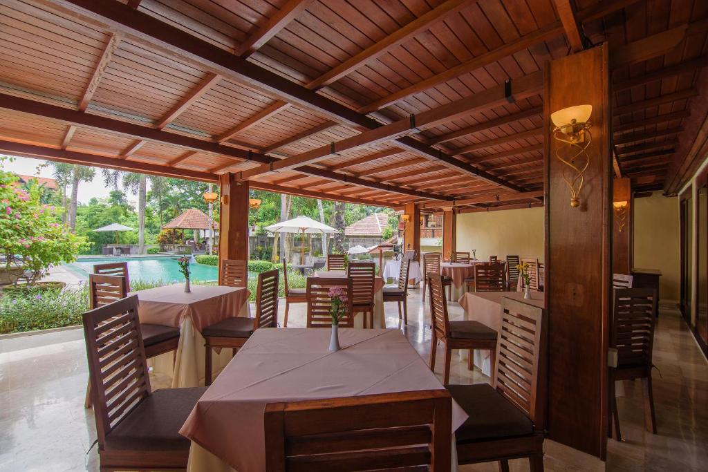 Restaurace v ubytování Champlung Sari Villa & Spa Ubud