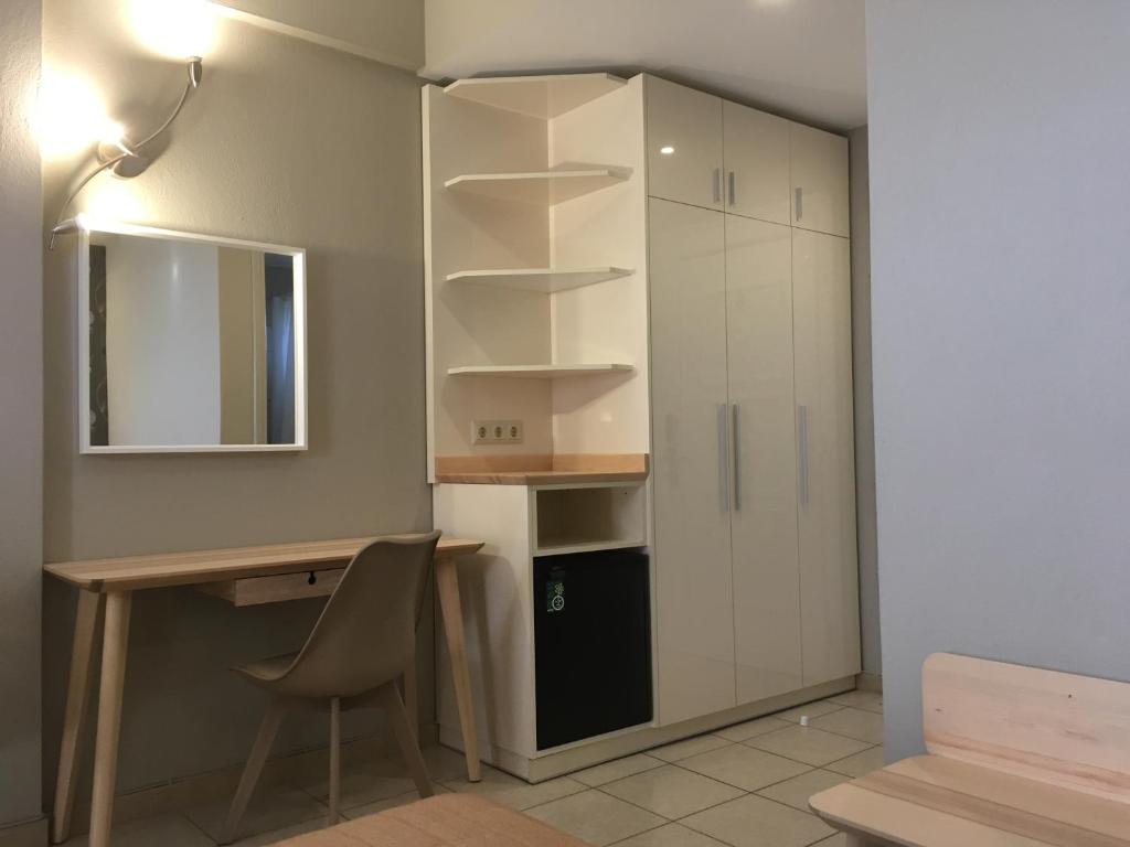 Kuchyň nebo kuchyňský kout v ubytování Kalives Resort