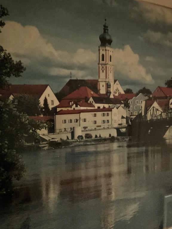 Výhled na řeku, která protéká v blízkosti apartmánu