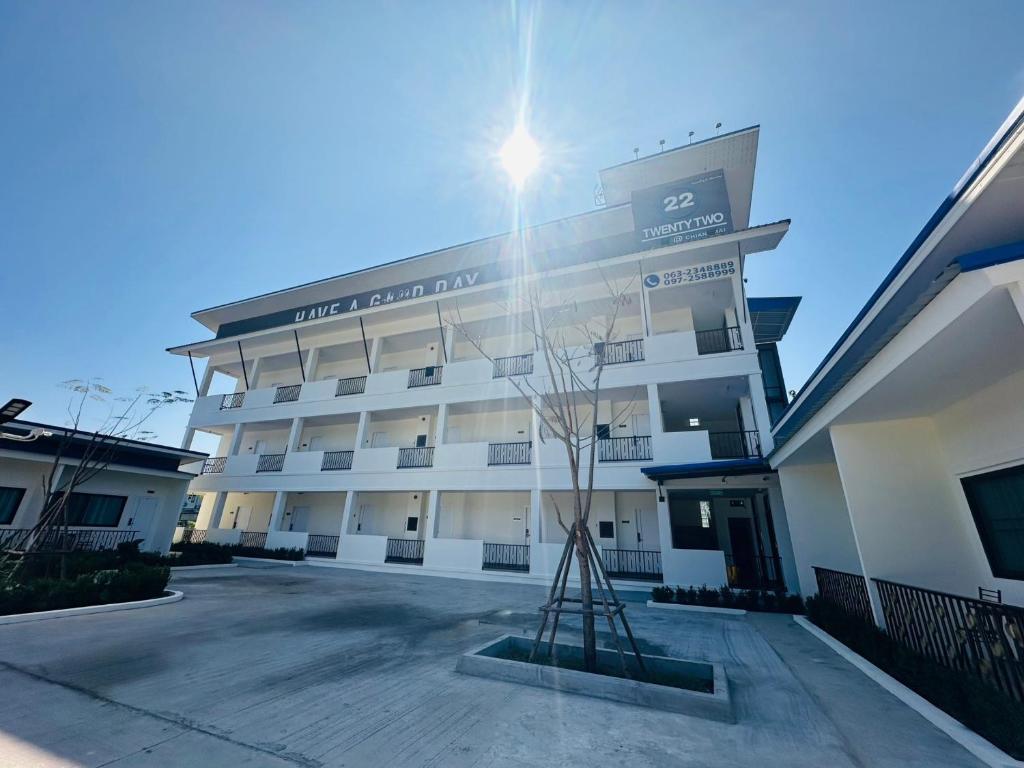 Budova, kde se aparthotel nachází
