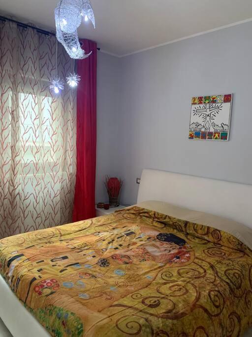 Tempat tidur dalam kamar di Appartamento a Campobasso