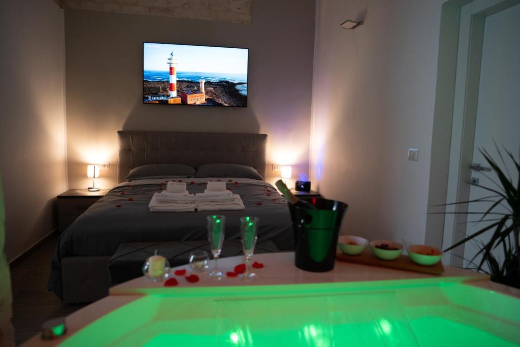 Postel nebo postele na pokoji v ubytování La Dimora di Venere