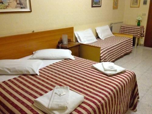 Postel nebo postele na pokoji v ubytování HOTEL SARA