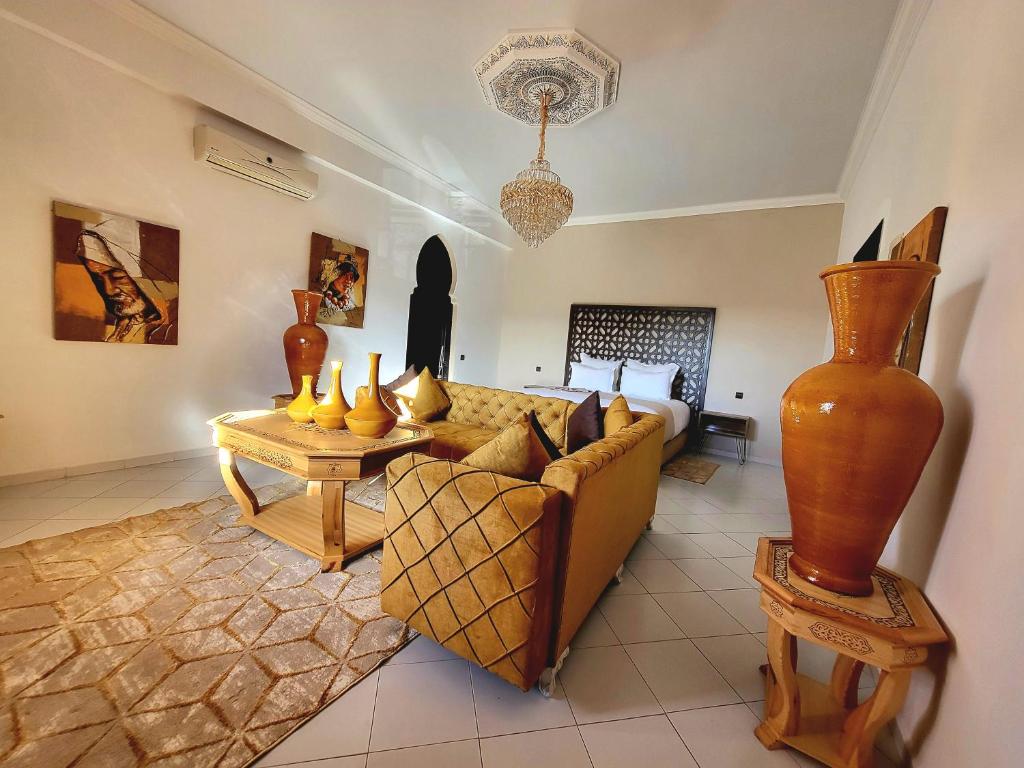 Posezení v ubytování Riad Soir De Marrakech
