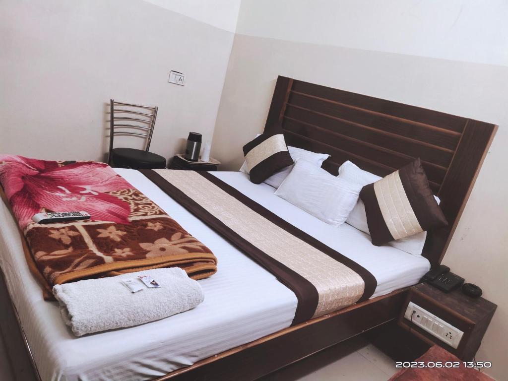 Postel nebo postele na pokoji v ubytování Hotel Diamond