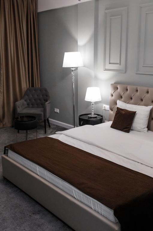 Postel nebo postele na pokoji v ubytování Time Hotel&SPA