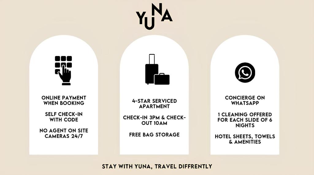 Certifikát, hodnocení, plakát nebo jiný dokument vystavený v ubytování Yuna Porte-Maillot - ApartHotel