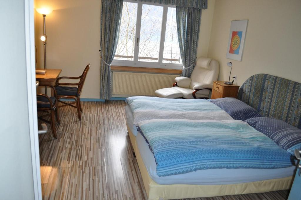 Postel nebo postele na pokoji v ubytování Seehotel Bären