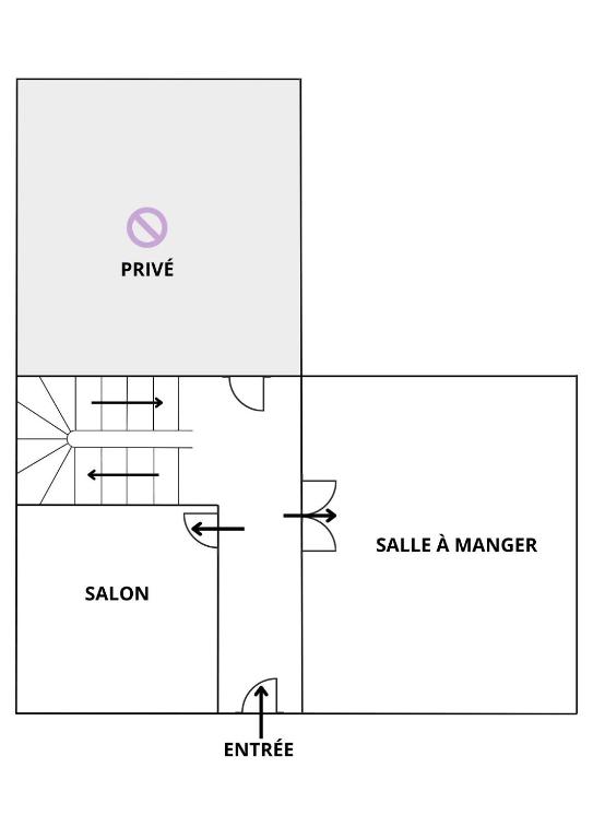 Půdorys ubytování Entre Midi - Maison d'Hôtes - B&B