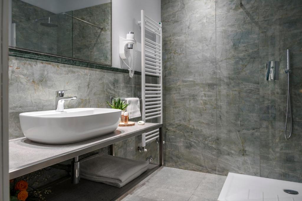 Koupelna v ubytování Grand Hotel Terme & SPA - Chianciano