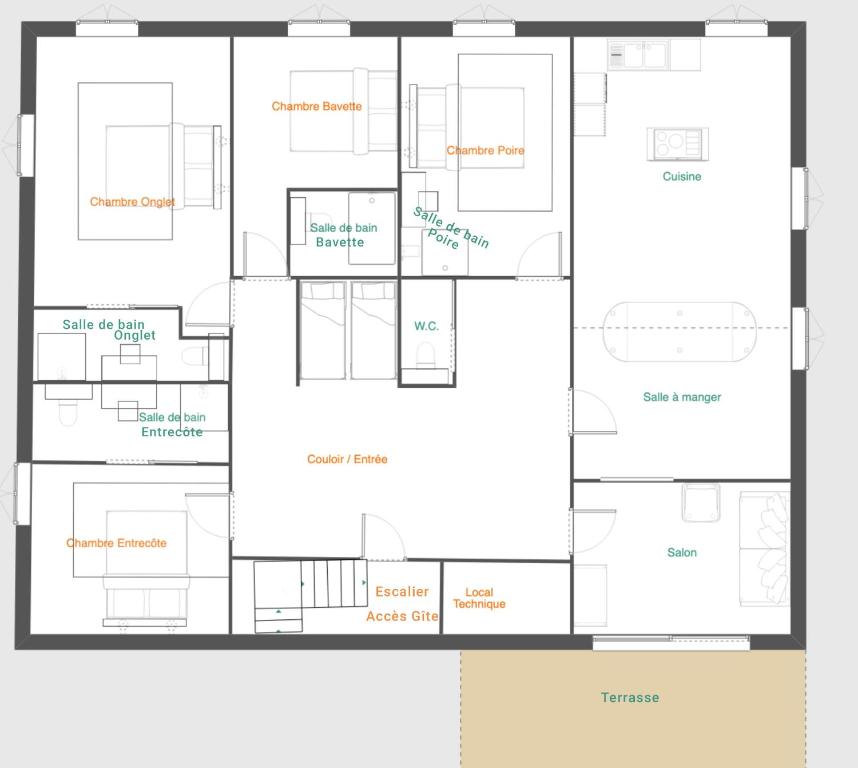 Appartement climatisé, 4 suites parentales et grande terrasse – photo 43