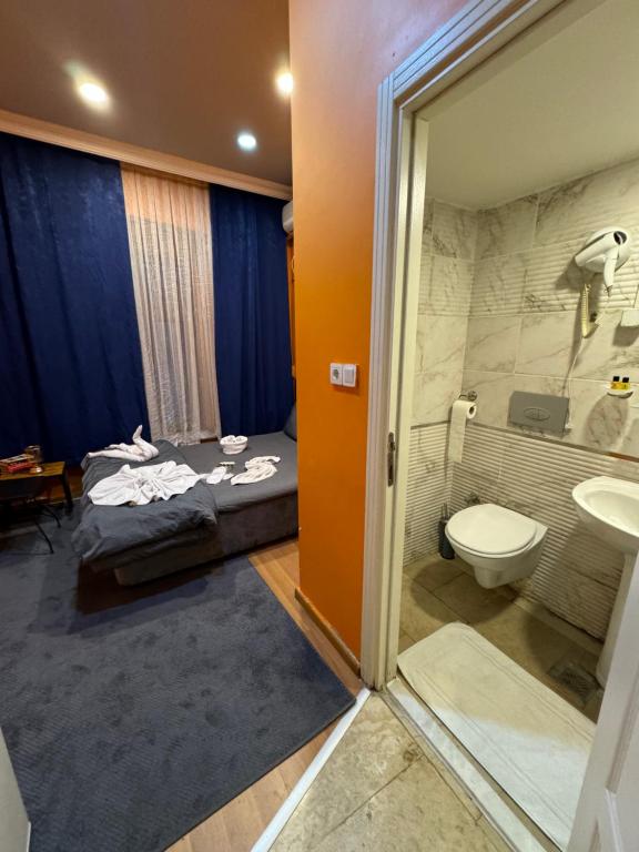 Koupelna v ubytování Taksim Pandora hotel