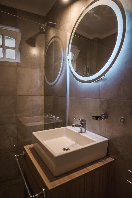 Koupelna v ubytování Hotel Libertad