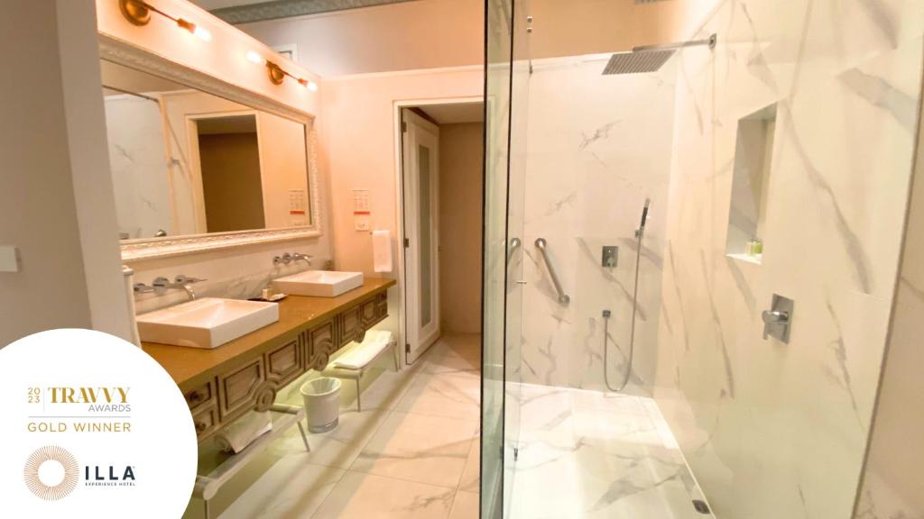 Koupelna v ubytování Illa Experience Hotel