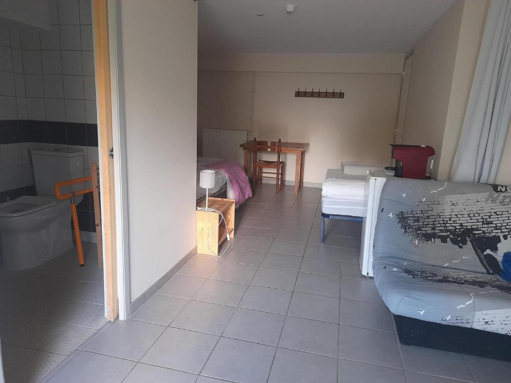Postel nebo postele na pokoji v ubytování Gite de la Draye