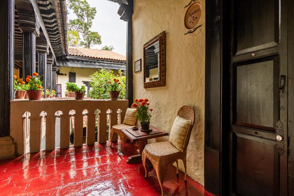 Balkón nebo terasa v ubytování Hotel Mansion Iturbe