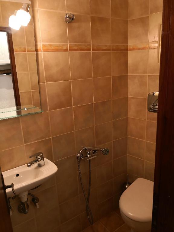 Koupelna v ubytování Kissamitakis Guesthouse