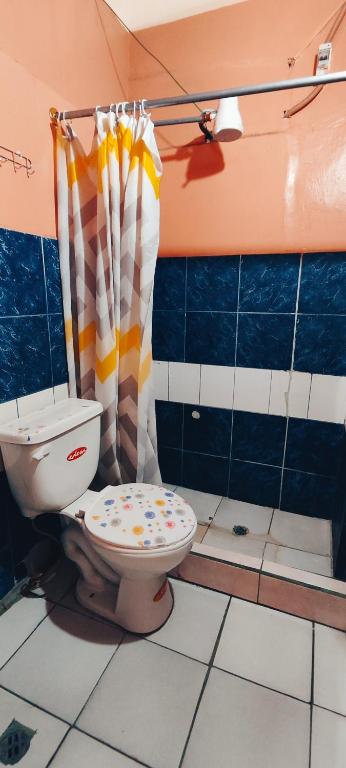 Koupelna v ubytování Hostal Latitud Ecuem