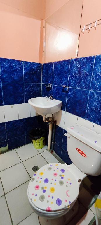 Koupelna v ubytování Hostal Latitud Ecuem