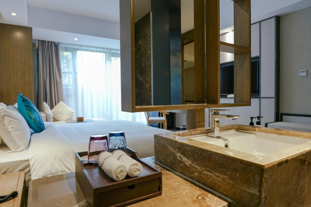 Kopalnica v nastanitvi Paco Hotel Tiyuxilu Metro Guangzhou-Free Shuttle Bus during Canton Fair