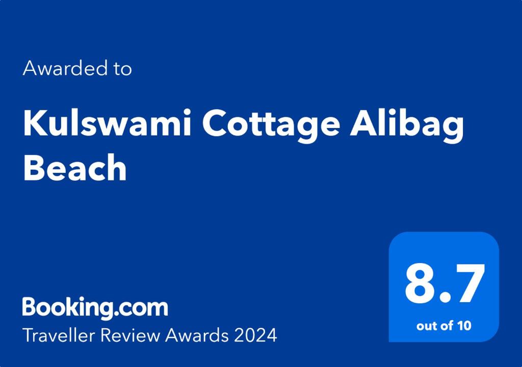 Certifikat, nagrada, znak ali drug dokument, ki je prikazan v nastanitvi Kulswami Cottage Alibaug