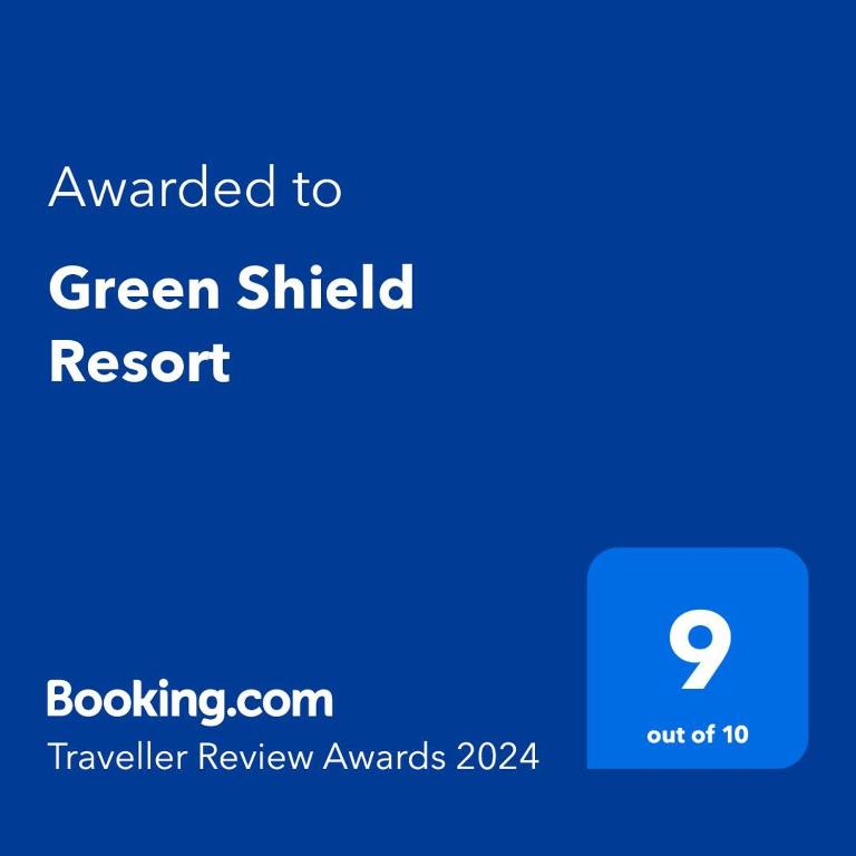 Certifikát, hodnocení, plakát nebo jiný dokument vystavený v ubytování Green Shield Resort