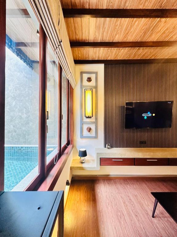 TV a/nebo společenská místnost v ubytování Kubura Resort