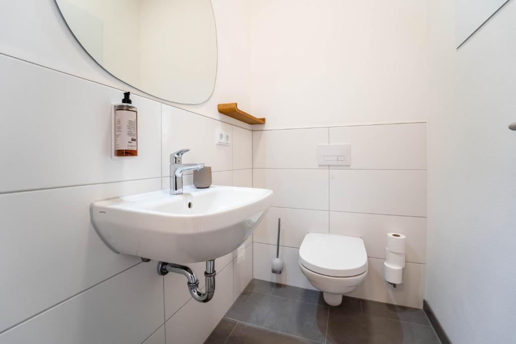 Koupelna v ubytování dreamcation Apartments Boardinghouse - Straubing Süd