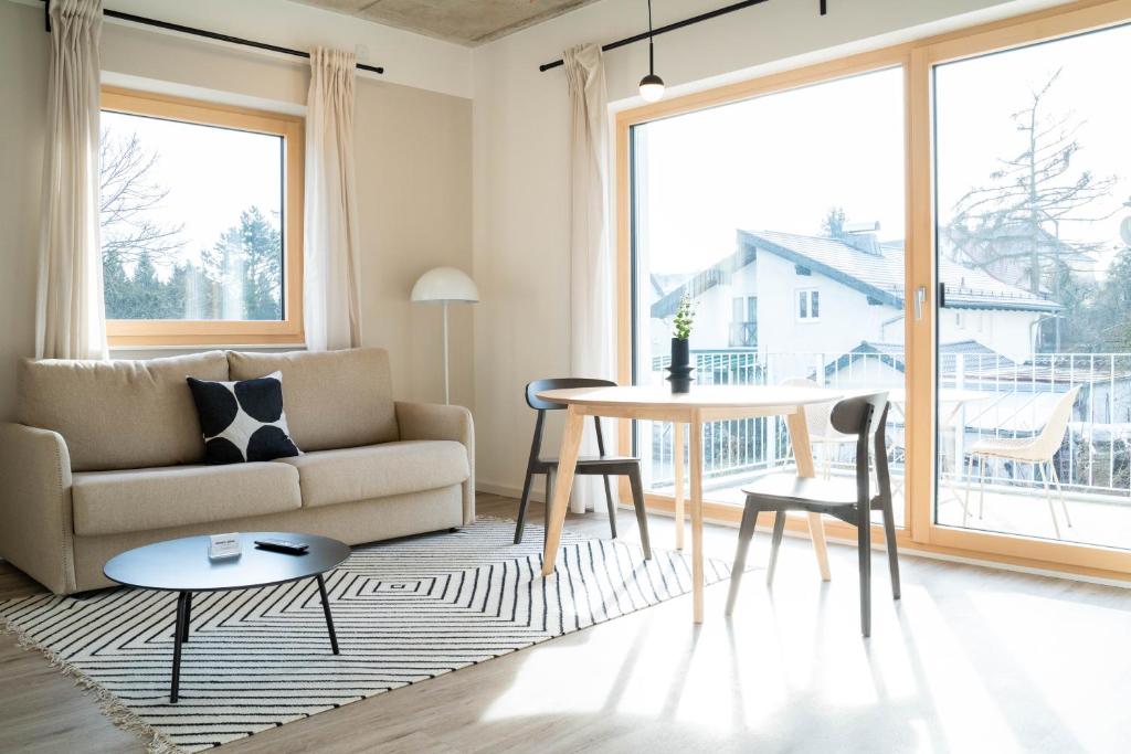Posezení v ubytování dreamcation Apartments Boardinghouse - Straubing Süd