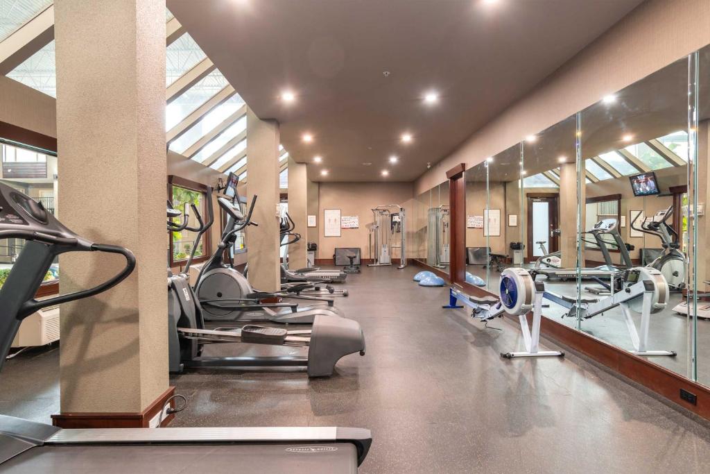 Fitness centrum a/nebo fitness zařízení v ubytování Sandman Hotel Edmonton West