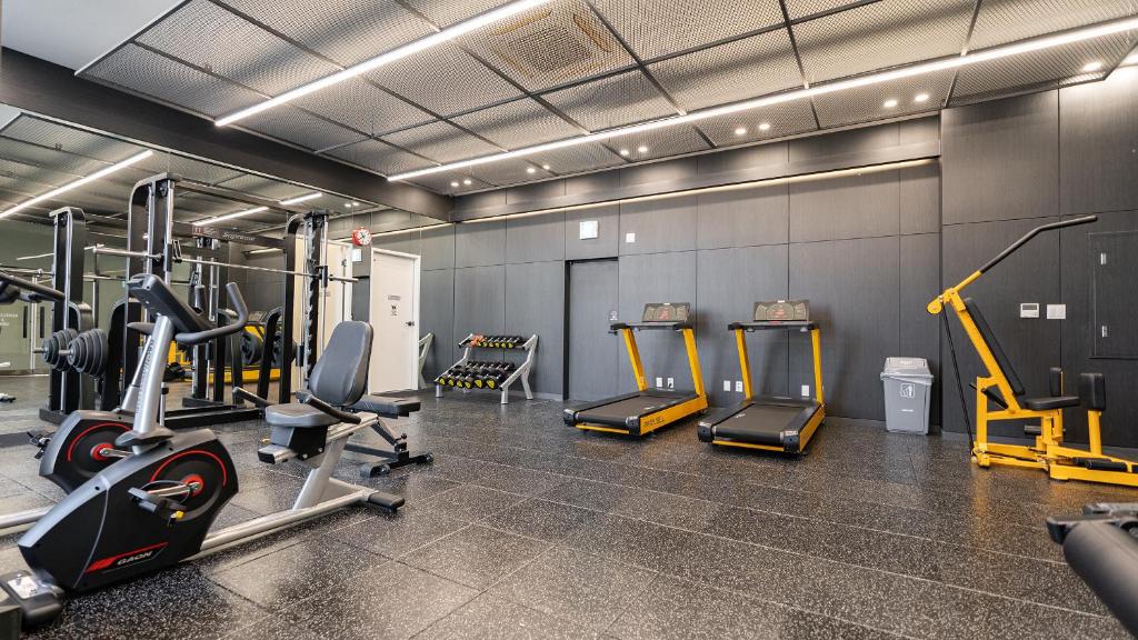 Fitness centrum a/nebo fitness zařízení v ubytování Hotel Schweizer Dorf Cheonan