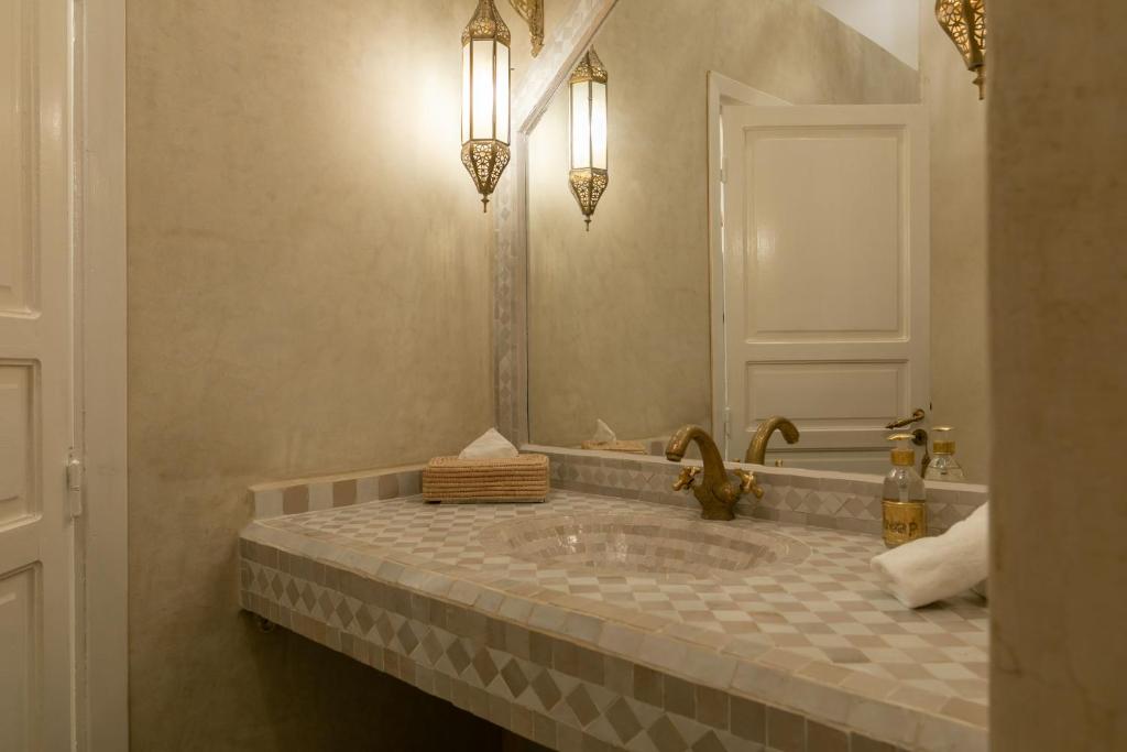 Koupelna v ubytování Riad Zeitoun Palace