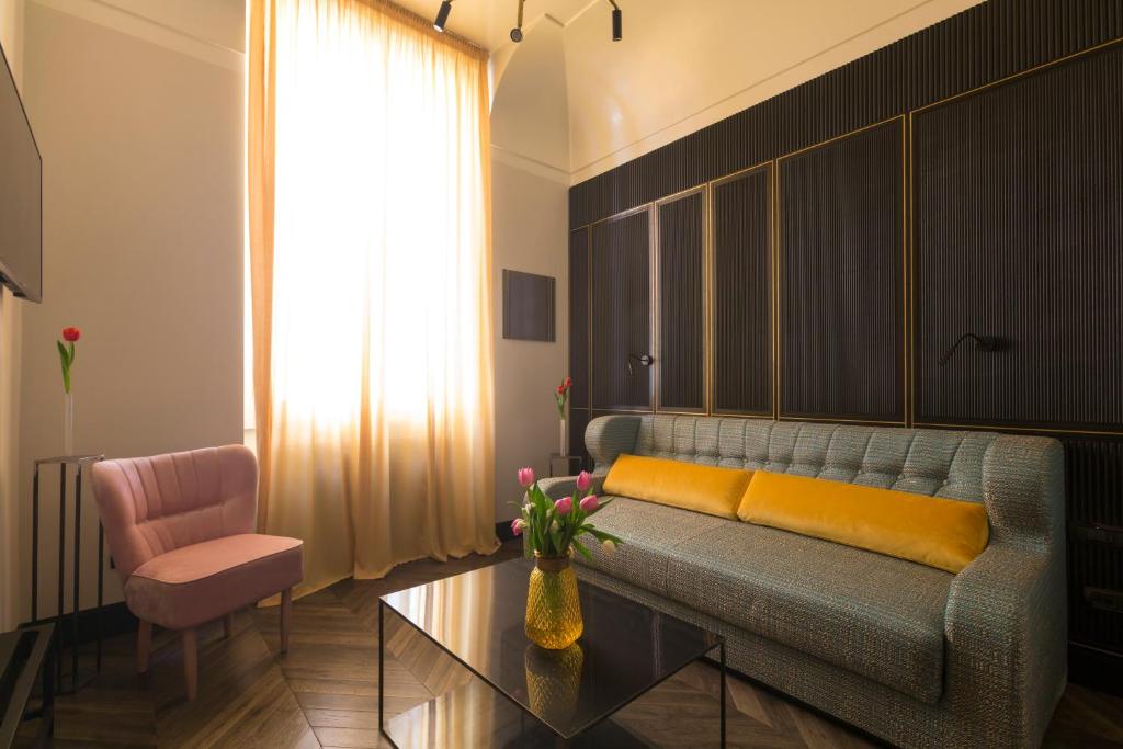 Posezení v ubytování Hotel The Haven Roma