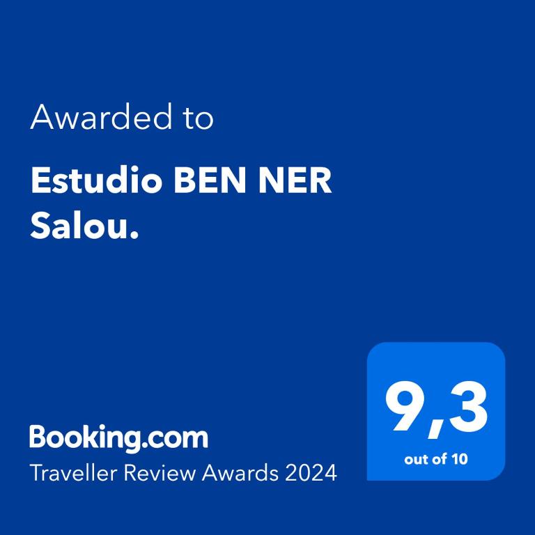 Certifikát, hodnocení, plakát nebo jiný dokument vystavený v ubytování Estudio BEN NER Salou.