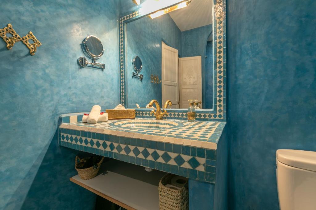 Koupelna v ubytování Riad Zeitoun Palace