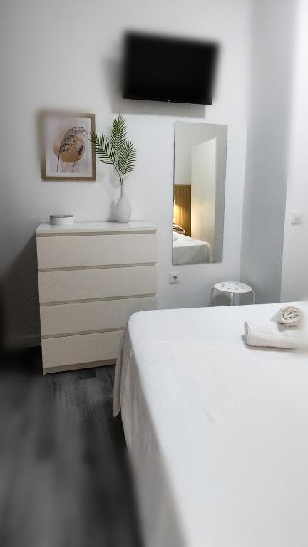 Posteľ alebo postele v izbe v ubytovaní Apartamento Poniente Sanlúcar - Centro