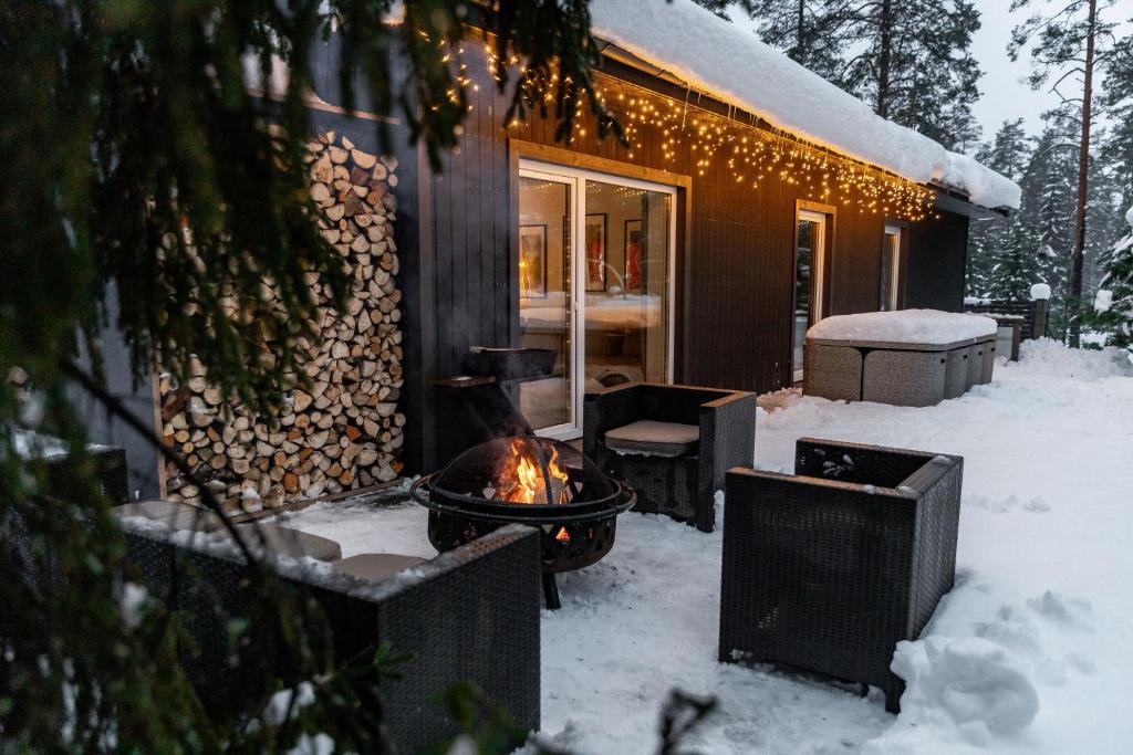 Forest Peace House trong mùa đông