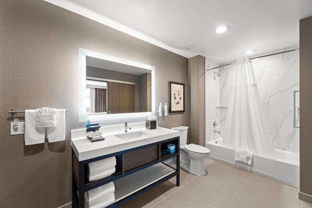 Koupelna v ubytování Embassy Suites By Hilton Irving Las Colinas