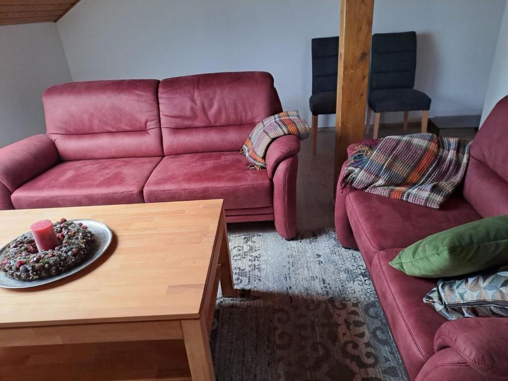 Posezení v ubytování Plapperer`s Fewo