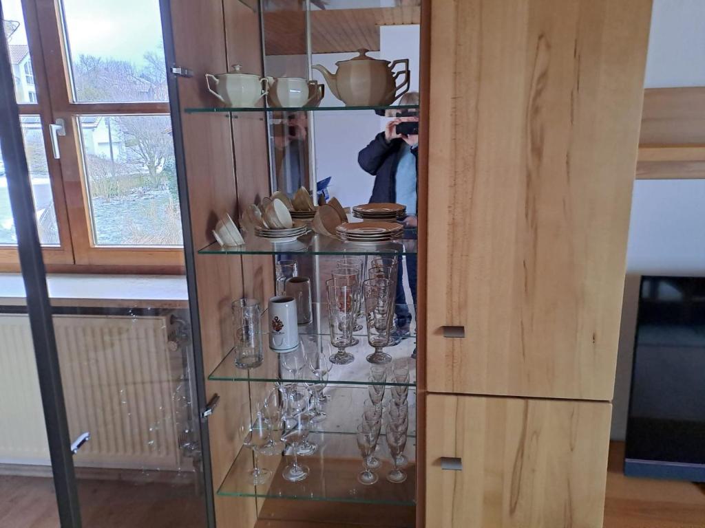Kuchyň nebo kuchyňský kout v ubytování Plapperer`s Fewo