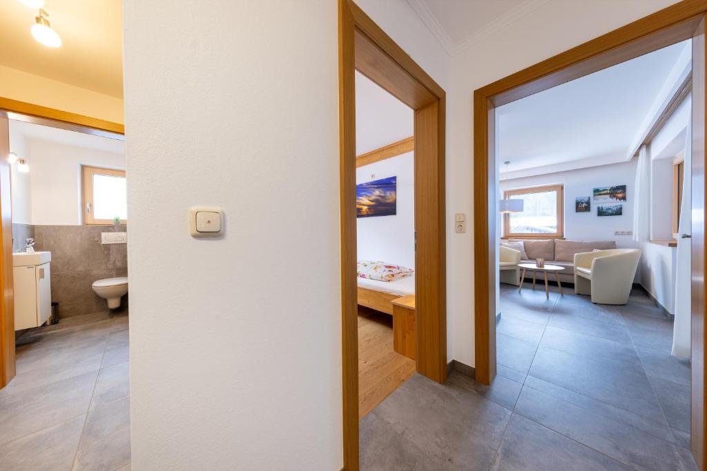 Postel nebo postele na pokoji v ubytování Ferienwohnung Gipfelreich