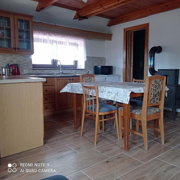 Kuchyň nebo kuchyňský kout v ubytování Apartmán Chroustkov