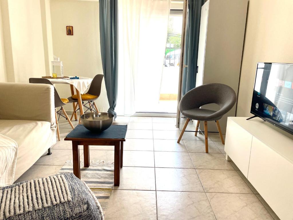Posedenie v ubytovaní - PaSpiti - Apartment Chalkidiki
